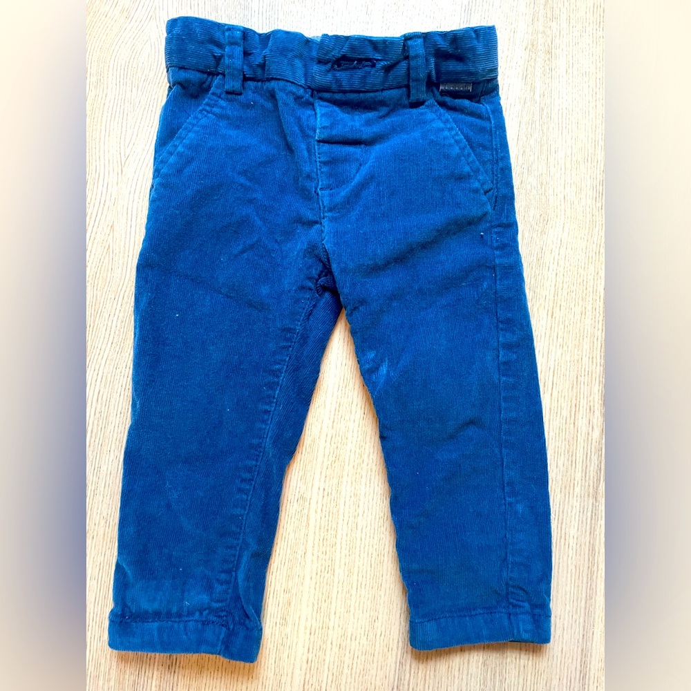 Boboli 12 month royal blue corduroy pants